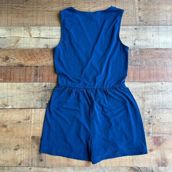 BCBG Generation XS Royal Blue Tank Wrap Top Summer Shorts Romper - Comfy Chic - Picture 9 of 9